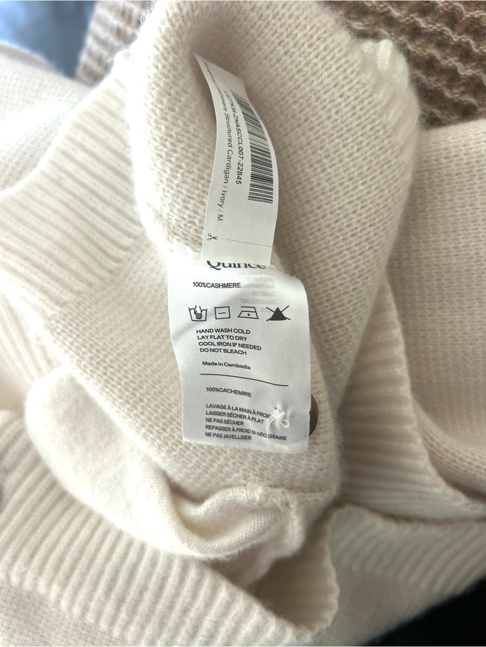 Quince Mongolian Cashmere Structured Cardigan retail $220 - Picture 4 of 5